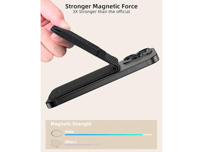 MagSafe Wallet Stand with Find My Anti-Lost 9 Card Holder RFID Bloc