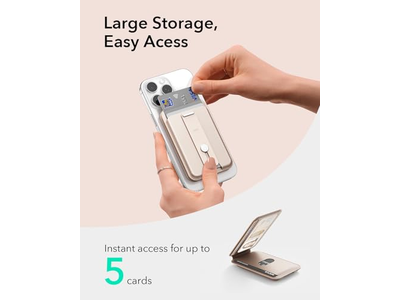 MagSafe Wallet with 5 Card Holder Adjustable Stand RFID-Blocking