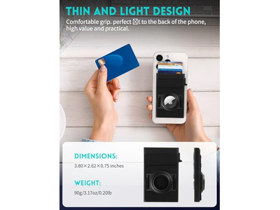 MagSafe Wallet with AirTag Holder Slim Credit Card Holder with Elasti