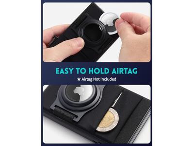 MagSafe Wallet with AirTag Holder Slim Credit Card Holder with Elasti