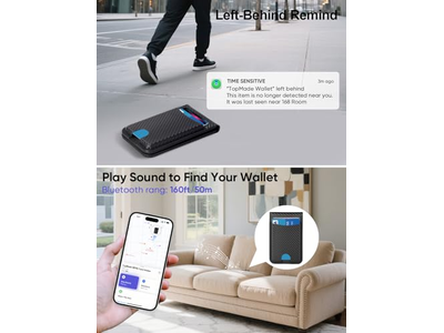 MagSafe Wallet with Find My Magnetic Card Holder Adjustable Stand 6