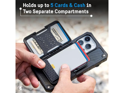 MagSafe Wallet with RFID Blocking - Magnetic Phone Wallet for Cash and