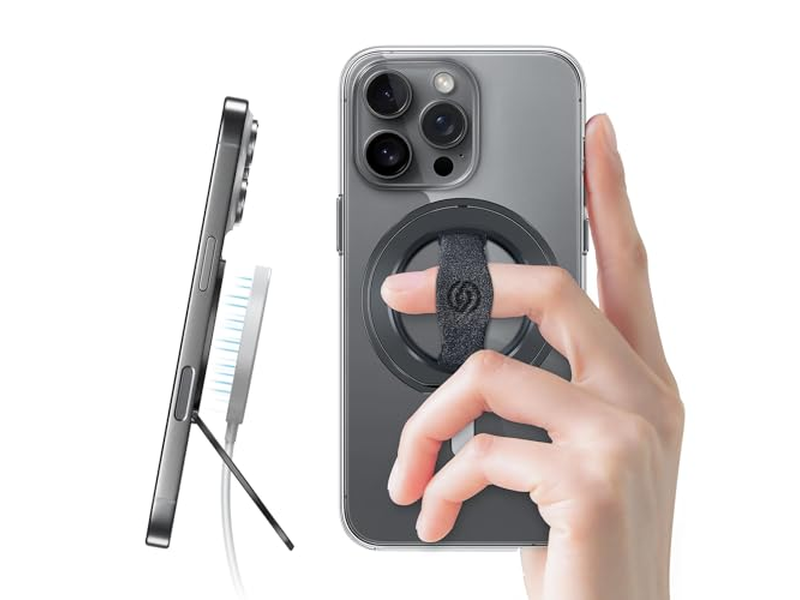 Phone Grip Stand with Finger Strap