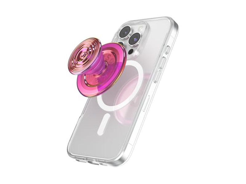 Phone Grip with Kickstand Magnetic Stand Swappable Top Secure Hold