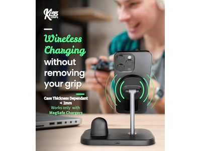 Phone Grip with Loop and Kickstand - Magnetic 360degree Spin Tripod