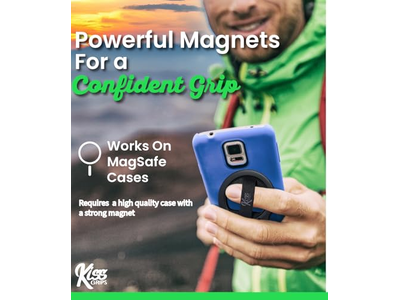 Phone Grip with Loop and Kickstand - Magnetic 360degree Spin Tripod