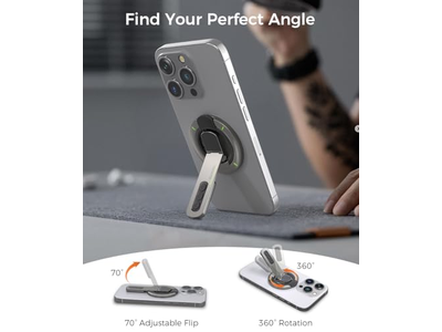Phone Grip with Magnetic Ring and 360degree Rotation for All Phones