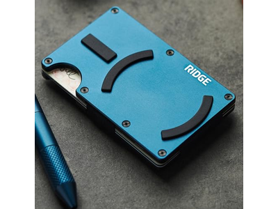 Slim Minimalist Compact Wallet and Card Holder RFID Protected with C