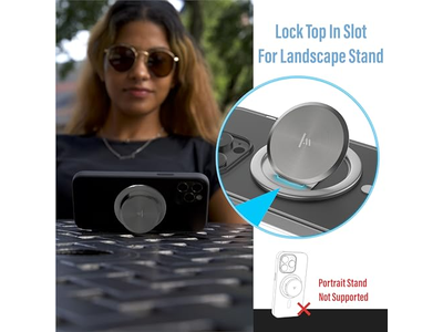 Ultra Thin Grip for MagSafe- One Hand Pop Stand Removable for Chargi