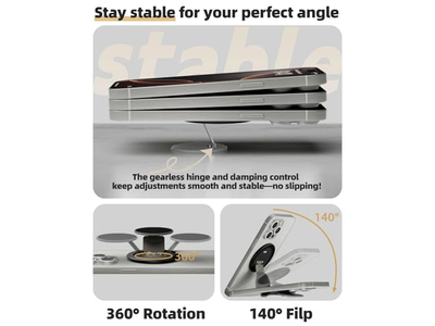 Ultra-Thin MagSafe Phone Grip Multi-Angle Ring Holder Stand with 360degree