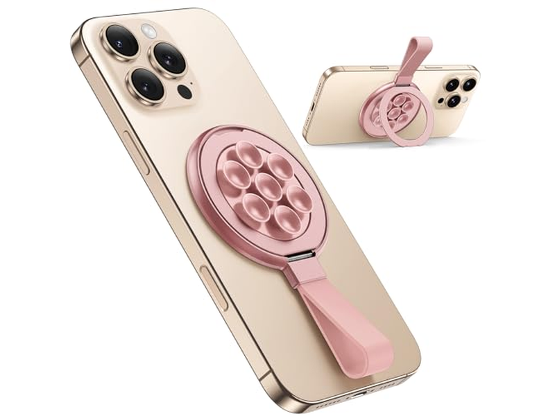 Universal Magnetic Suction Phone Grip - 360degree Rotating Hands-Free Holde